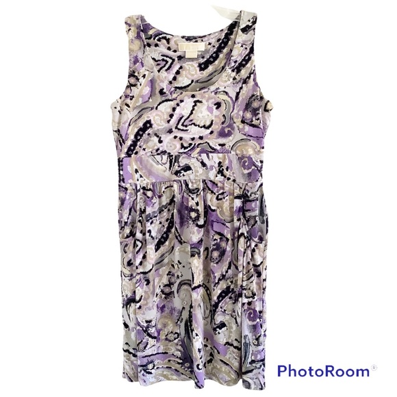 Michael Kors Dresses & Skirts - Michael Kors Sheath Dress Women's Size XS Sleeveless Purple Pockets Stretch